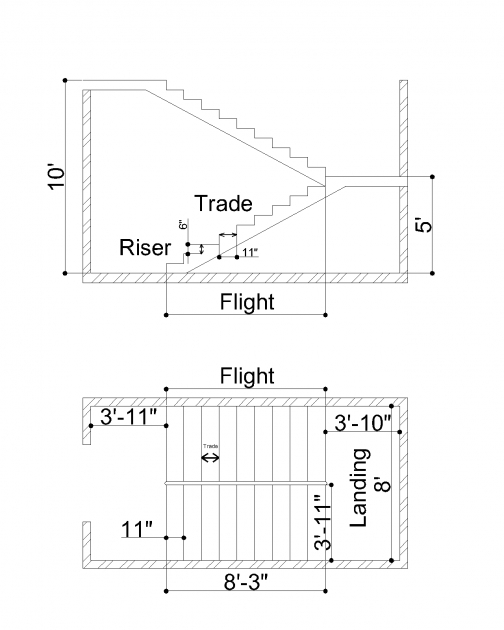 Inspiration Stairs Design Plan Image