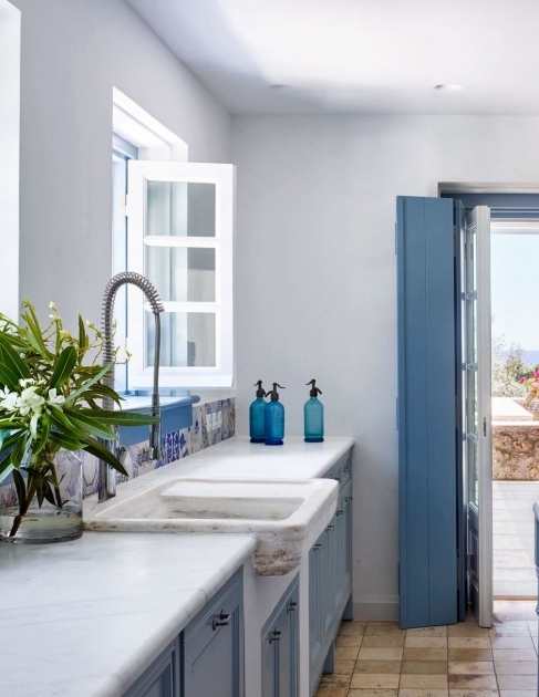 Inspirational Greek Kitchen Modern Mediterranean Photo