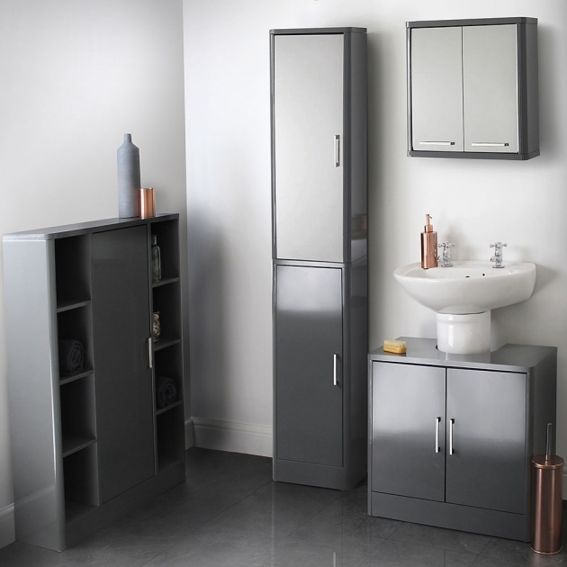Inspirational Grey Gloss Bathroom Furniture Pic