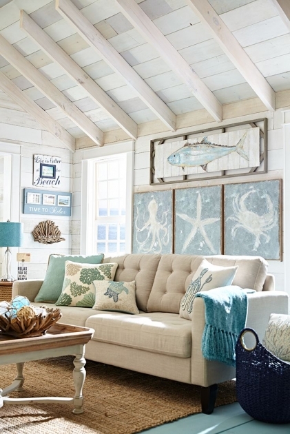 Inspiring Nautical Living Room Furniture Image