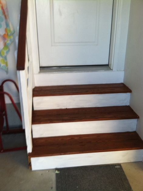 Inspiring Staining Garage Stairs Pic