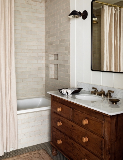 Interesting Bathroom Half Wall Tile Ideas Photo