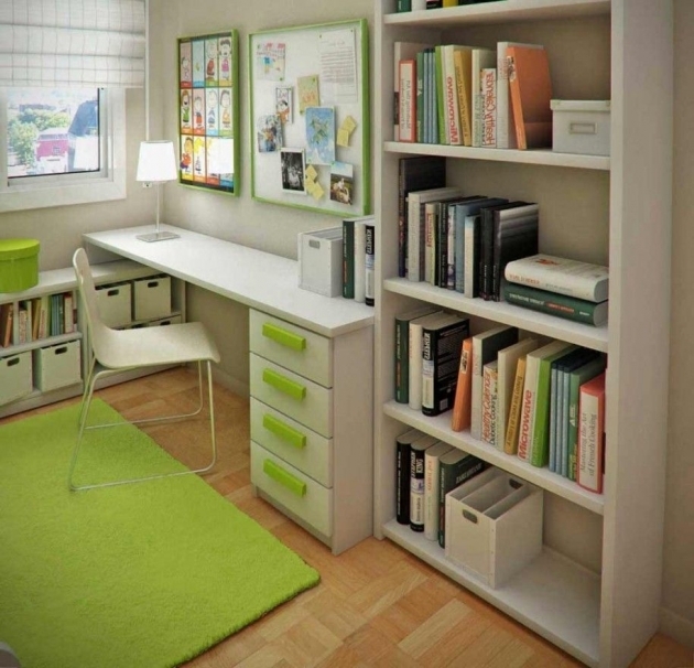 Interesting Bedroom Office Combo Furniture Photo