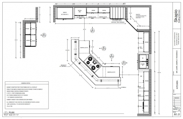 Interesting Kitchen Plan Design Image
