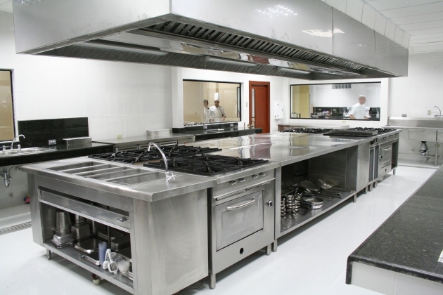 Interesting Kitchen Restaurant Design Photo