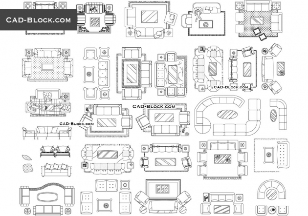Interesting Living Room Dwg Photo