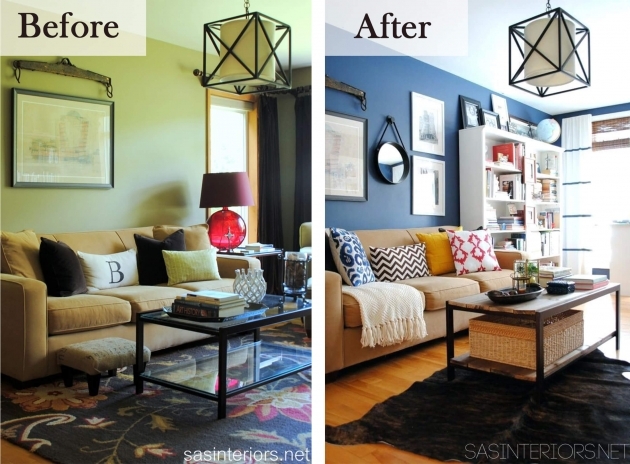 Interesting Living Room Makeover Pic