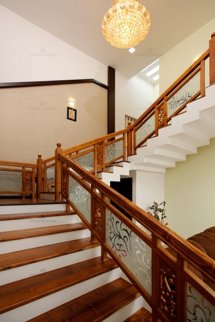 Interesting Stairs Wood Grill Photo