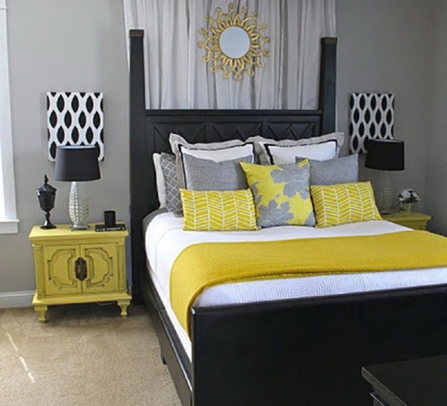 Interesting Yellow Bedroom Furniture Pic