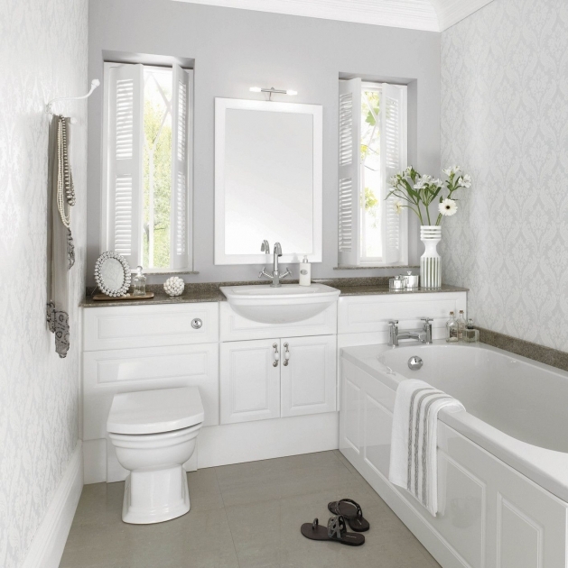 Marvelous Bathroom Fitted Furniture White Gloss Image