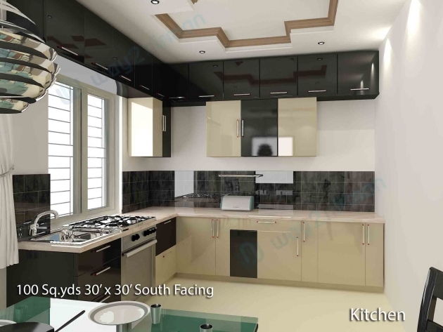 Marvelous Kitchen Interior For 1 Bhk Picture
