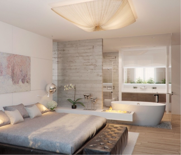 Marvelous Open Master Bedroom And Bathroom Ideas Picture