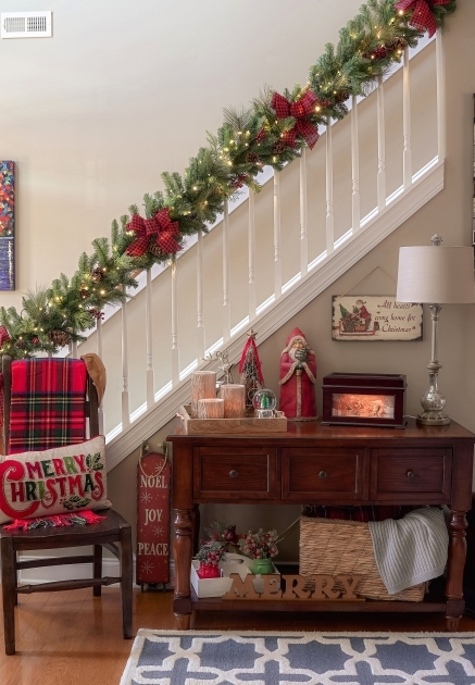 Marvelous Stairs Table Xmas Picture