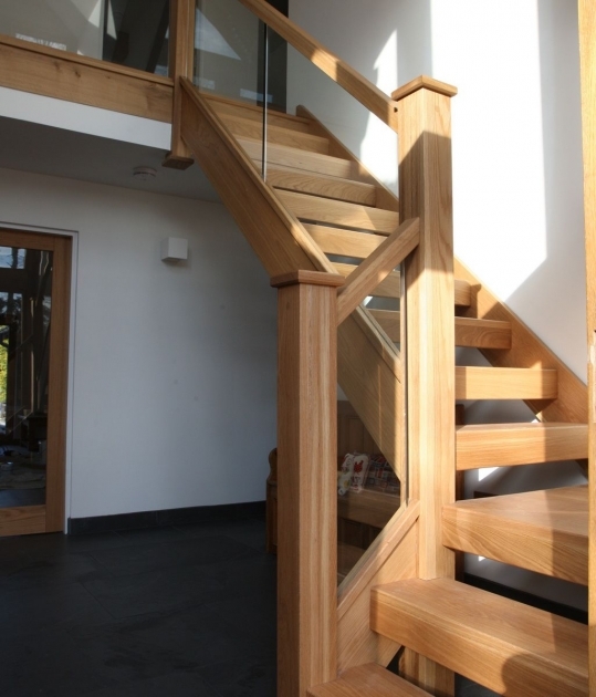 Marvelous Timber Stairs Decor Image