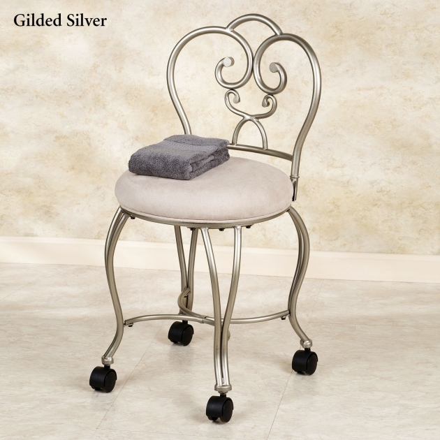 Nice Bathroom Vanity Chair Or Stool Pic