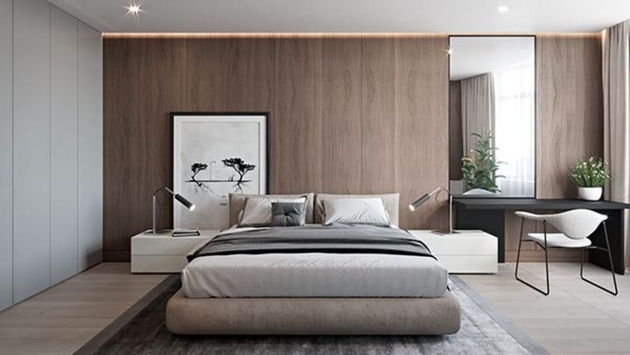 Nice Bedroom Design With Sofa Pic