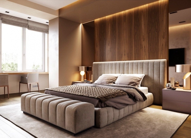 Nice Bedroom Design With Sofa Pic