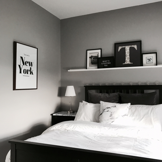 Nice Black And White Bedroom Decor Picture