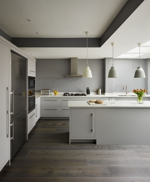Nice Dark Kitchen Interior Design Image