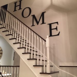 Decorating Ideas For Wall Going Up Stairs