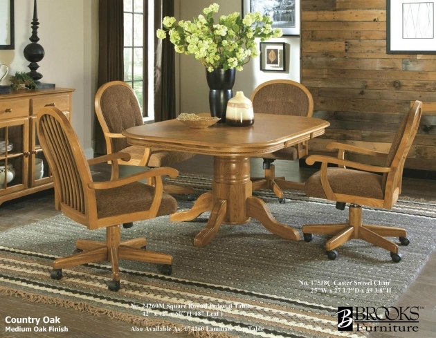Nice Kitchen Sets With Chairs On Wheels Photo