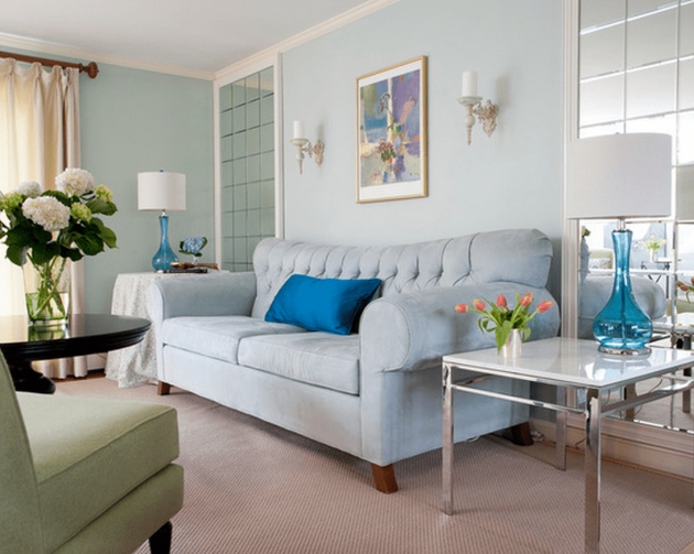 Nice Light Blue Living Room Ideas Picture
