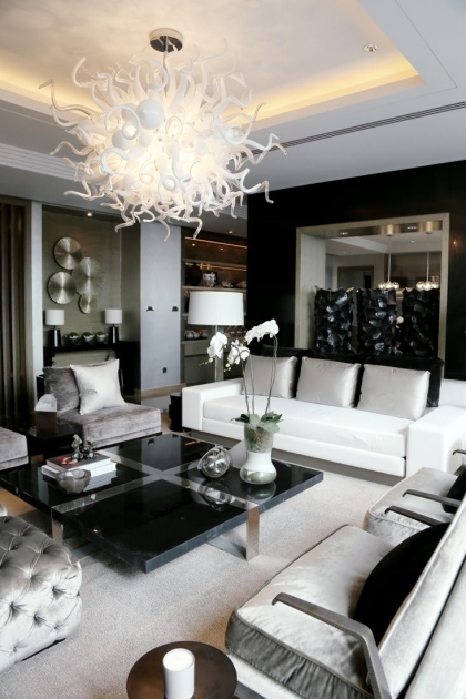 Nice Living Room Decor Black And White Pic