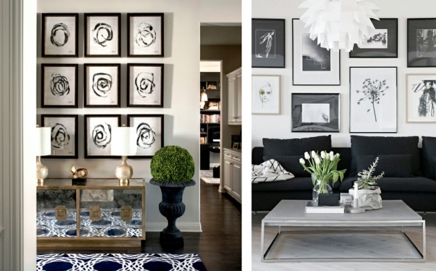 Nice Living Room Decor Black And White Picture