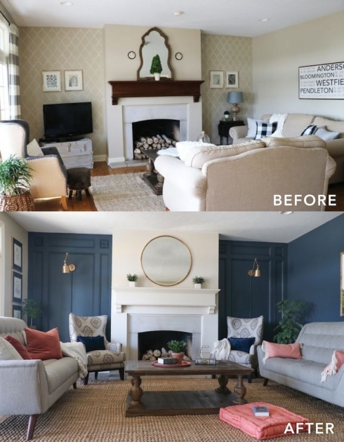 Nice Living Room Makeover Pic