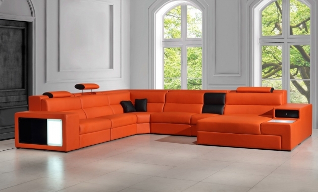 Nice Orange Living Room Furniture Image
