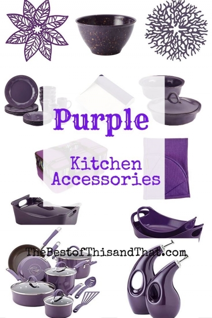 Nice Purple Decor Kitchen Pic