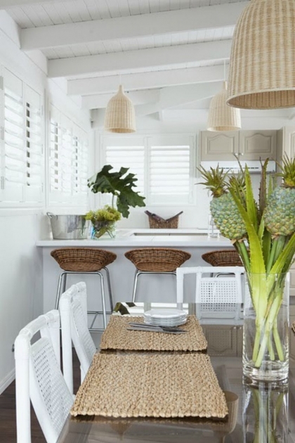 Nice Tropical Decor Kitchen Picture