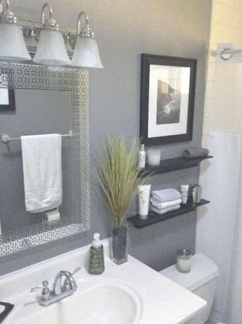 Outstanding Decor For Gray Bathroom Photo