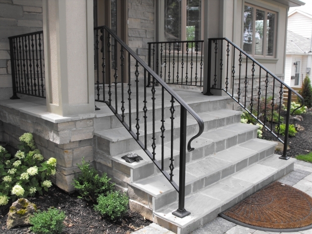 Outstanding Exterior Entrance Stairs Design Image