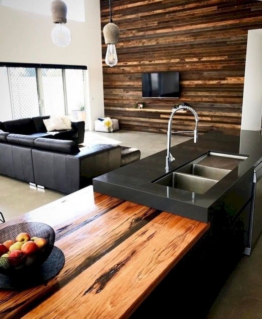 Outstanding Kitchen Modern Wood Design Pic
