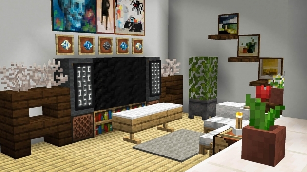 Outstanding Living Room Ideas For Minecraft Pic