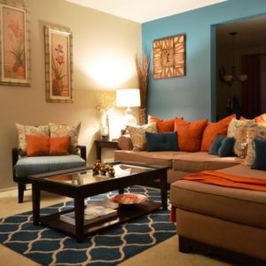 Orange Living Room Furniture