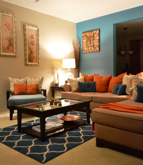 Outstanding Orange Living Room Furniture Picture
