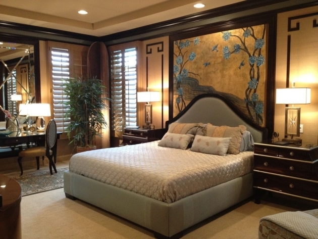 Outstanding Oriental Bedroom Design Pic