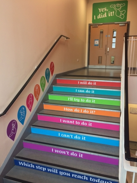 Outstanding Stairs Decoration Ideas For School Image