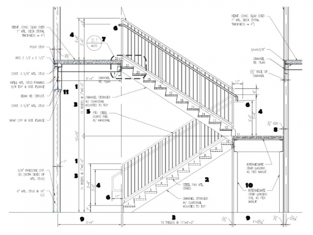 Outstanding Stairs Design Plan Image