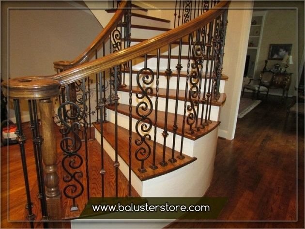 Outstanding Wrought Iron Railings For Stairs Interior Image