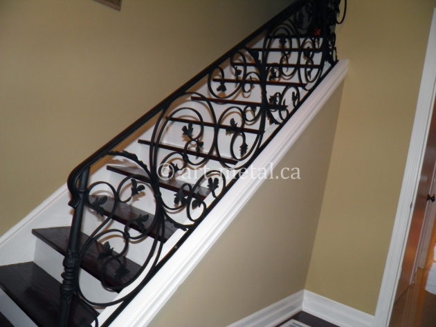 Outstanding Wrought Iron Railings For Stairs Interior Photo