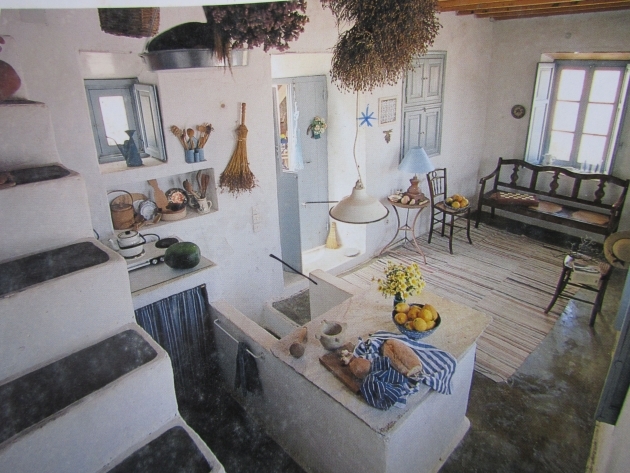 Remarkable Greek Kitchen Modern Mediterranean Photo