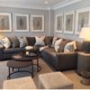 Living Room Decor With Brown Couch