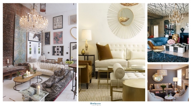 Remarkable Modern Glam Living Room Image
