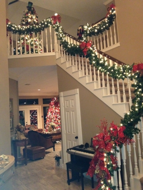 Remarkable Stairs Christmas Decor Ideas Image