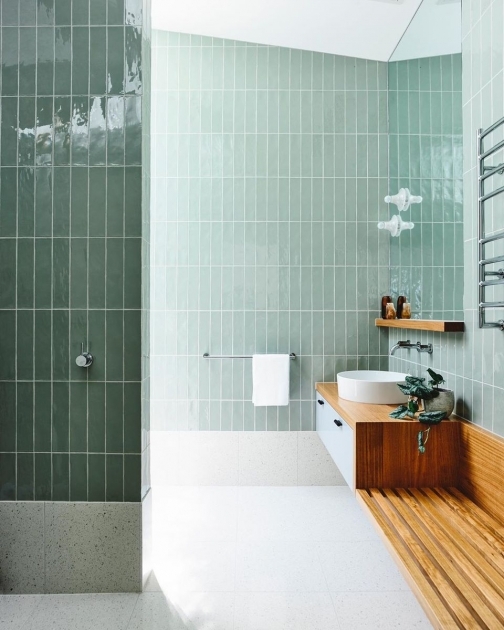 Splendid Bathroom Design Green Pic