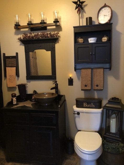 Splendid Bathroom Primitive Decor Image