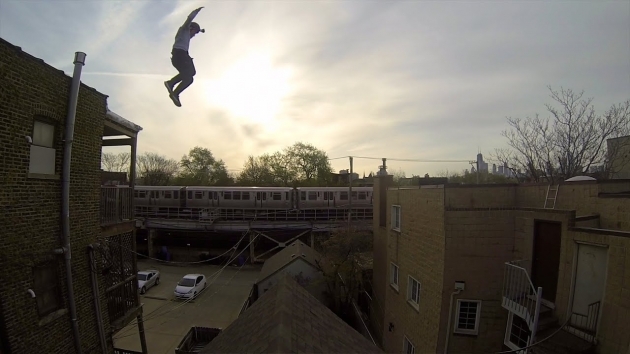 Splendid Guy Falls Off Roof Then Stairs Pic